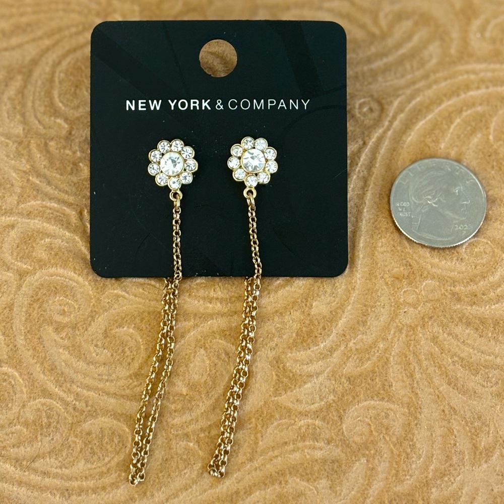 New York & Co gold tone earrings